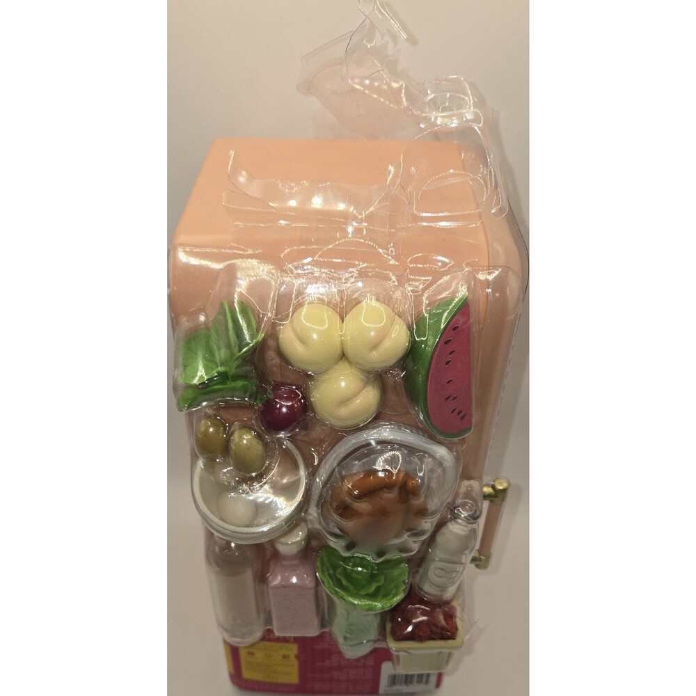 Dollhouse Miniature Kitchen Food & Groceries Set, Multicolor Plastic (1 Unit)